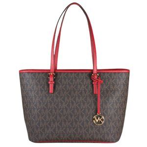 Michael Kors Jet Set Charm Top Zip Tote in Flame